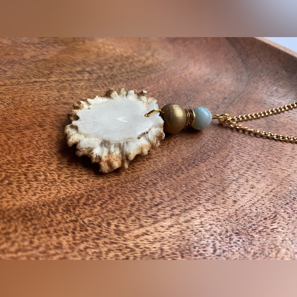 Birch and Tine Deer Antler Necklace - Picture 3 of 7